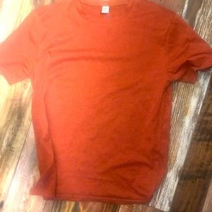 Orange short sleeve men’s shirt